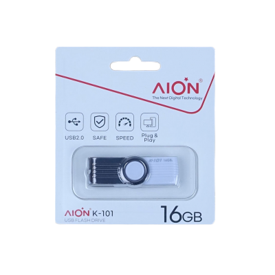 MEMORIA USB AION 16GB  K101 GIRATORIA VARIOS COLORES 