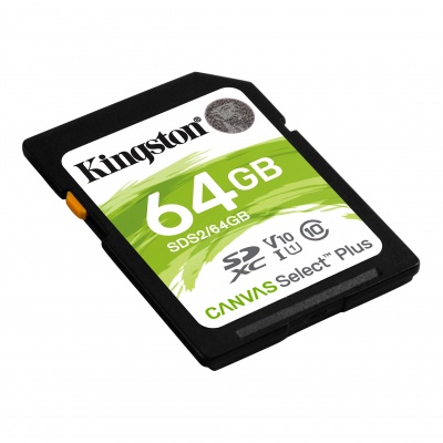 MEMORIA KINGSTON  SD 64GB CLASE 10 SEGUNDA GENERACIN 100 MBS